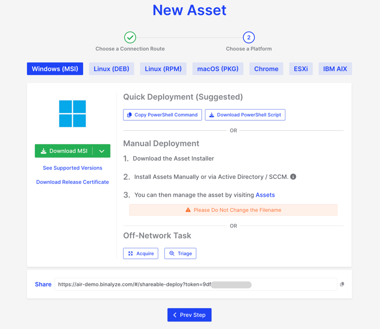 Responder Deployment | Binalyze Knowledge Base