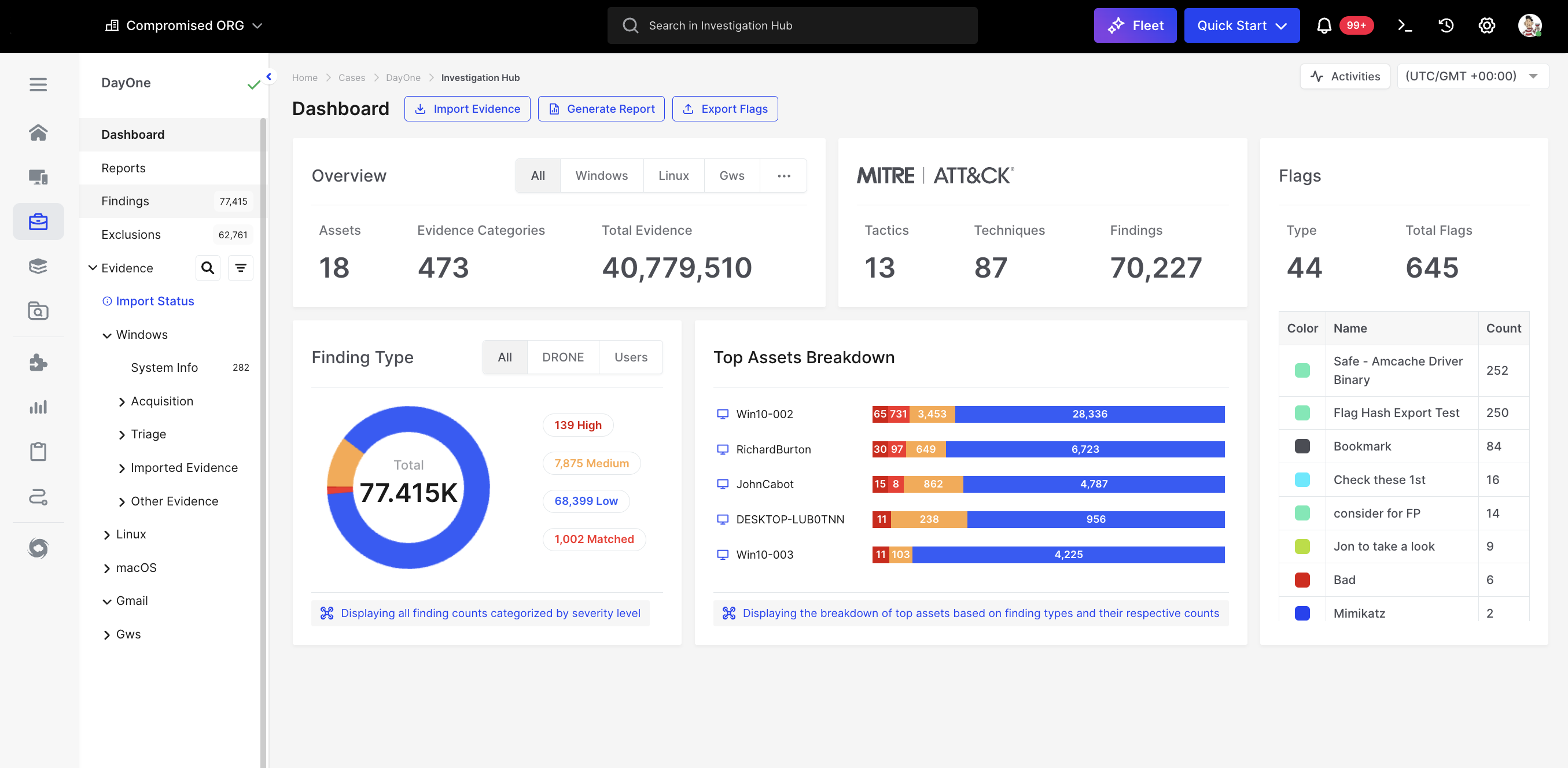 Using the Investigation Hub | Binalyze Knowledge Base